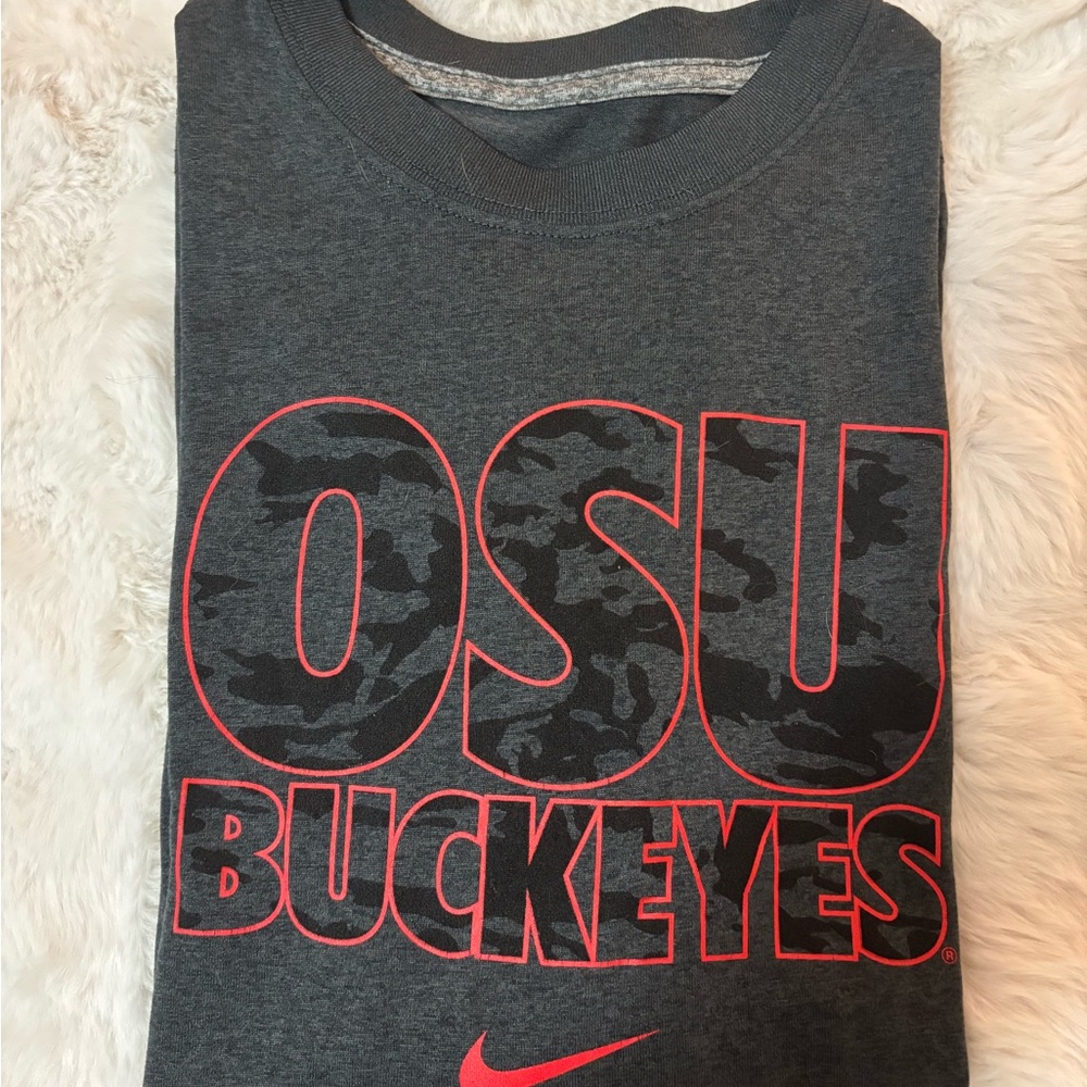 Kids Nike Dri-FIT OSU Buckeyes long sleeve shirt